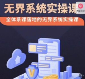 老衲·无界系统实操课，全体系落地无界改版后选择、出价、高投产做付费引流-星启会