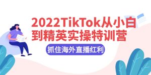2022TikTok从小白到精英实操特训营，掌握TikTok核心技术，抓住海外直播红利-星启会