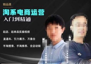 2023手淘搜索实操课+体系化课程，​起店起单品实操视频课程-星启会
