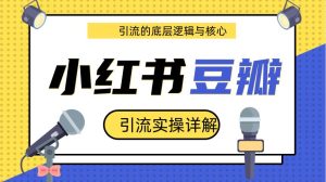 豆瓣引流实操详解底层逻辑与核心+小红书实操引流的底层逻辑（共3个视频）-星启会