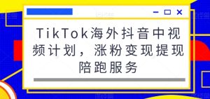 TikTok海外抖音中视频计划，涨粉变现提现陪跑服务-星启会
