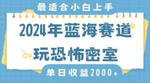 2024年蓝海赛道玩恐怖密室日入2000+，无需露脸，不要担心不会玩游戏，小白直接上手，保姆式教学【揭秘】-星启会