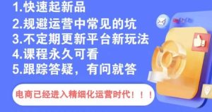 文西电商课程，规避运营中常见的坑-星启会