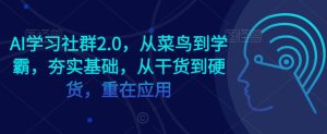 AI学习社群2.0，从菜鸟到学霸，夯实基础，从干货到硬货，重在应用-星启会