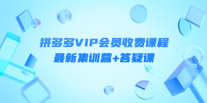 图片[1]-某社群·拼多多VIP会员收费课程，最新集训营+答疑课-价值3299元-星启会