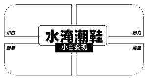 2024全新冷门水淹潮鞋无人直播玩法，小白也能轻松上手，打爆私域流量，轻松实现变现【揭秘】-星启会