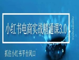 小红书电商实战精通课3.0，抓住小红书平台的风口，不错过有一个赚钱的机会-星启会