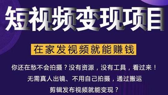 图片[1]-在家也能操作的短视频赚钱项目，无需真人，不用拍摄，纯搬运月入2到5万-星启会