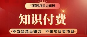 2024互联网项目天花板，新手小白也可以通过知识付费月入10W，实现财富自由【揭秘】-星启会