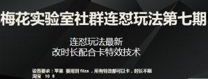 梅花实验室社群连怼玩法第七期，连怼玩法最新，改时长配合卡特效技术-星启会
