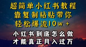 小红书博主到底怎么做，才能复制粘贴不封号，还能爆流引流疯狂变现，全是干货【揭秘】-星启会