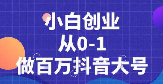 图片[1]-蛋解创业抖音短视频从0到1做百万大号，爆款内容策划，产品千万级别的曝光！-星启会