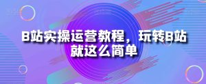 B站实操运营教程，玩转B站就这么简单-星启会