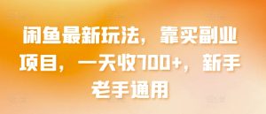 闲鱼最新玩法，靠买副业项目，一天收700+，新手老手通用【揭秘】-星启会