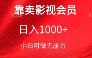 靠卖影视会员，日入1000+，落地保姆级教程，新手可学【揭秘】-星启会
