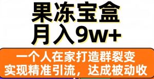 果冻宝盒，一个人在家打造群裂变，实现精准引流，达成被动收入，月入9w+-星启会