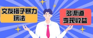 搭子交友群暴力变现玩法，抖音快手等多渠道变现玩法，月收益轻松突破1.6W+【揭秘】-星启会