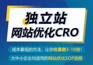 独立站网站优化CRO,成本最低的方法,让你销量翻3-10倍-星启会