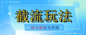 首发价值2980最新淘宝无货源不开车自然流超低成本截流玩法日入300+【揭秘】-星启会