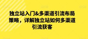 独立站入门&多渠道引流布局策略，详解独立站如何多渠道引流获客-星启会