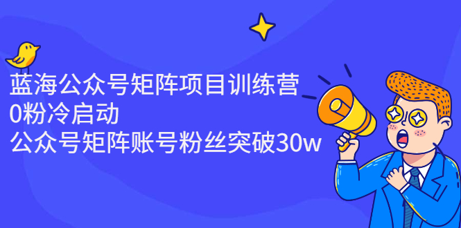 图片[1]-蓝海公众号矩阵项目训练营，0粉冷启动，公众号矩阵账号粉丝突破30w-星启会