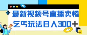 最新视频号直播卖惨乞讨玩法，流量嘎嘎滴，轻松日入300+-星启会