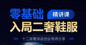零基础入局二奢鞋服精讲课，十二年奢侈品创业导师分享-星启会