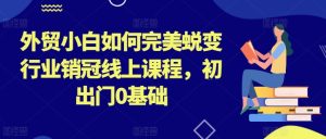 外贸小白如何完美蜕变行业销冠线上课程，初出门0基础-星启会