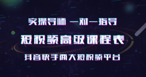 抖音快手实操一对一 短视频高级课-星启会