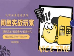 手把手教你0到1系统玩转闲鱼变现，爆款思维/超级曝光/超高转化-星启会