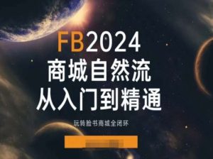 2024Faceboo商城自然流(从入门到精通)，玩转脸书商城全闭环-星启会