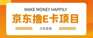 外卖收费298的50元撸京东100E卡项目，一张赚50，多号多撸【详细操作教程】-星启会
