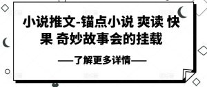 小说推文-锚点小说 爽读 快果 奇妙故事会的挂载-星启会