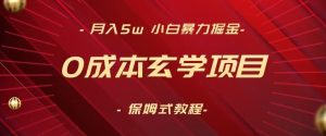 月入5w+，小白暴力掘金，0成本玄学项目，保姆式教学（教程+软件）【揭秘】-星启会