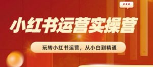 2024小红书运营实操营，​从入门到精通，完成从0~1~100-星启会