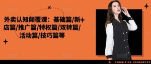 外卖认知颠覆课：基础篇/新店篇/推广篇/特权篇/双转篇/活动篇/技巧篇等-星启会