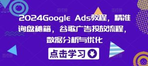 2024Google Ads教程，精准询盘秘籍，谷歌广告投放流程，数据分析与优化-星启会