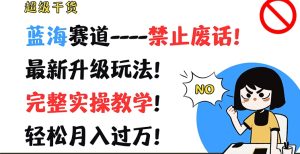 超级干货，蓝海赛道-禁止废话，最新升级玩法，完整实操教学，轻松月入过万【揭秘】-星启会