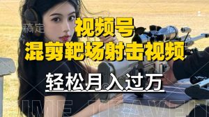 利用海外靶场射击视频，赚视频号分成收益，操作简单，适合宝妈，上班族【揭秘】-星启会