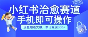 小红书治愈视频赛道，手机即可操作，流量超级火爆，单日变现300+【揭秘】-星启会