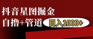 抖音星图掘金自撸，可以管道也可以自营，日入1k【揭秘】 –-星启会