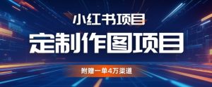 小红书私人定制图项目，附赠一单4W渠道【揭秘】 –-星启会