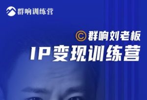 群响刘老板·IP变现训练营第6期：教你搞流量新姿势，IP打造获客私域经营 –-星启会