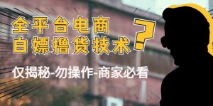外面收费2980的全平台电商白嫖撸货技术（仅揭秘勿操作-商家防范必看） –-星启会
